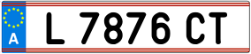 Trailer License Plate